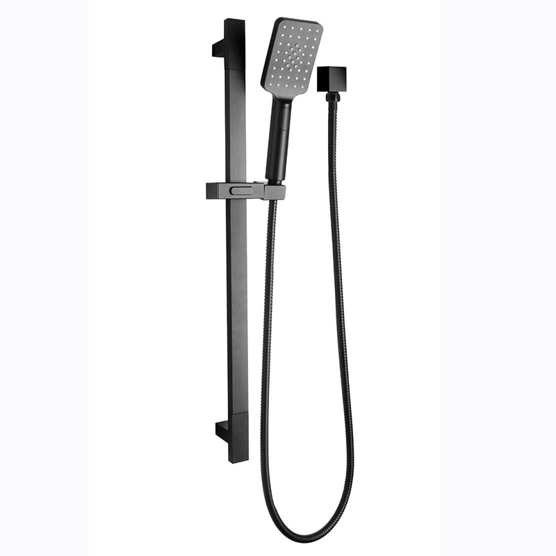 Matt Black Square Handshower Kit