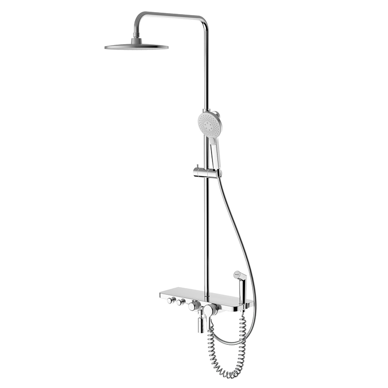 4-way Brass Body Chrome Plated Bar Shower