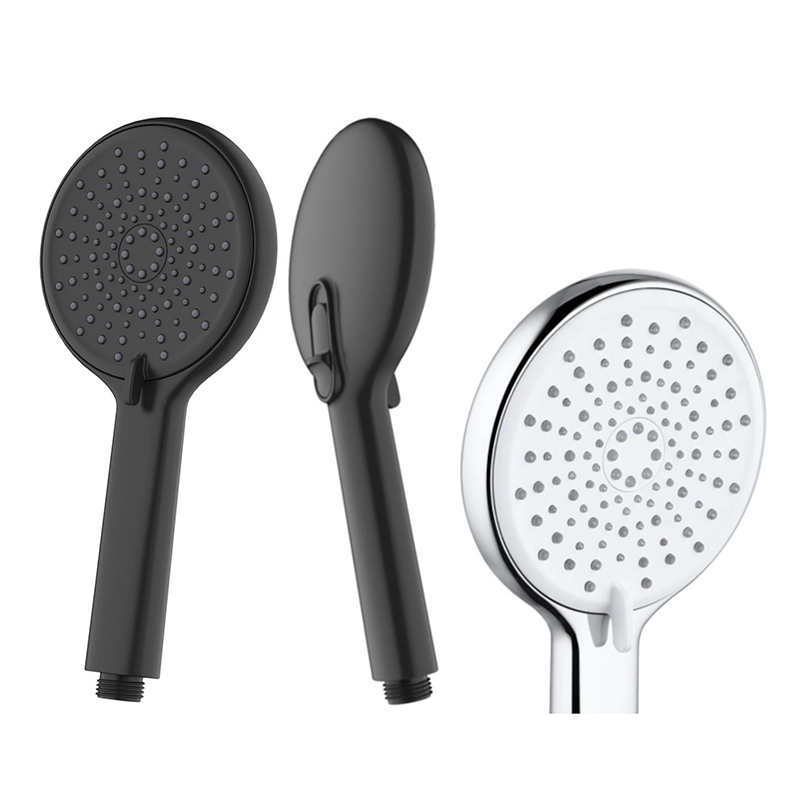 Black Hand Held Shower Head High Pressure